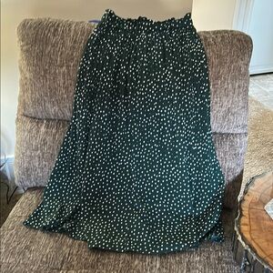 Green Polka Dot Skirt